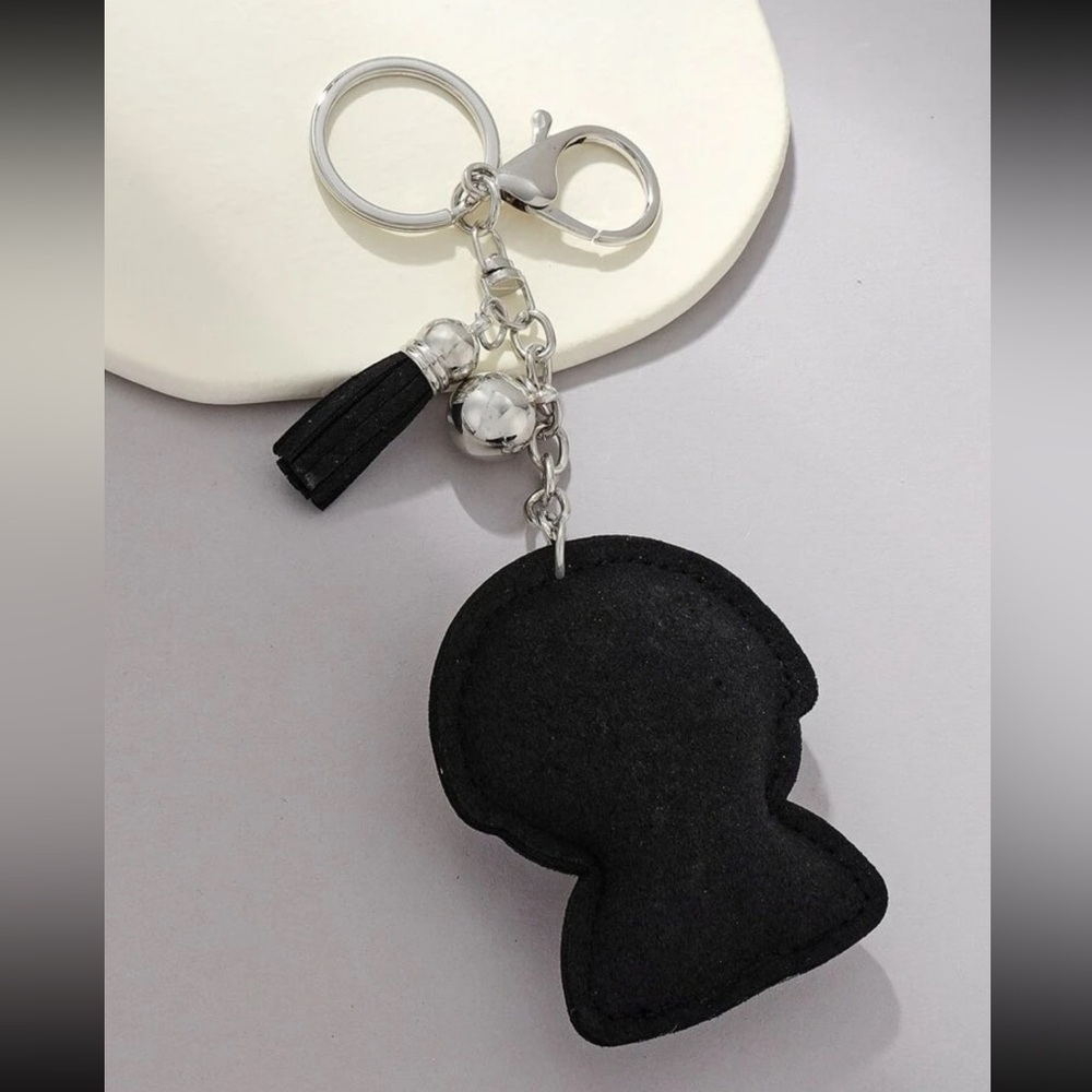 Bichon Rhinestone Keychain - Picture 4 of 4